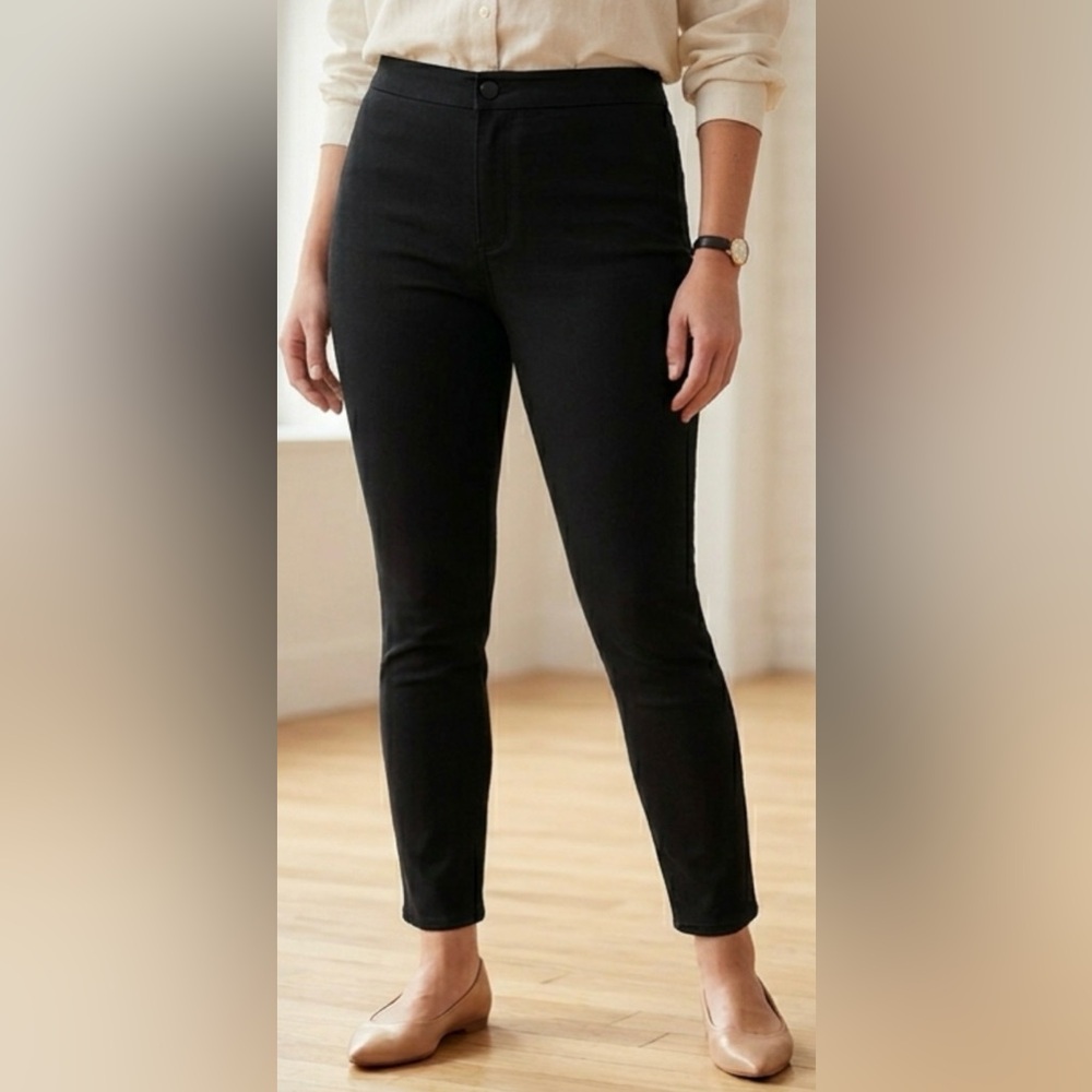 A New Day Black Mid-Rise Skinny Ankle Pants Size 4